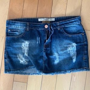 Zara Denim Jeans Mini skirt